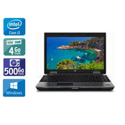 EliteBook 8440P 14" 2010 - Intel Core i3 2,4Ghz - 2 - 4Go  DDR4 - 500Go HDD - Intel HD Graphics - 
Gris / Noir - Windows 10 - AZERTY - Image 1