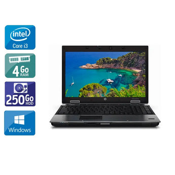EliteBook 8440P 14" 2010 - Intel Core i3 2,4Ghz - 2 - 4Go  DDR4 - 250Go HDD - Intel HD Graphics - 
Gris / Noir - Windows 10 - AZERTY - Image 1