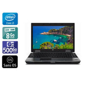 EliteBook 8440P 14" 2010 - Intel Core i3 2,4Ghz - 2 - 8Go DDR3 - 500Go HDD - Intel HD Graphics - 
Gris / Noir - Sans OS - AZERTY - Image 1