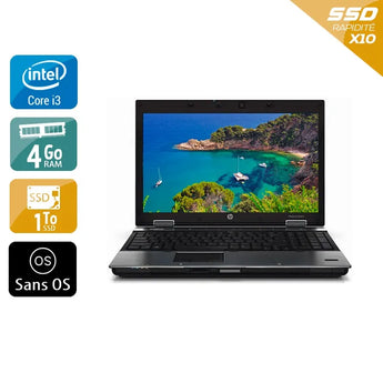 EliteBook 8440P 14" 2010 - Intel Core i3 2,4Ghz - 2 - 4Go  DDR4 - 1To SSD - Intel HD Graphics - 
Gris / Noir - Sans OS - AZERTY - Image 1