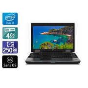 EliteBook 8440P 14" 2010 - Intel Core i3 2,4Ghz - 2 - 4Go  DDR4 - 250Go HDD - Intel HD Graphics - 
Gris / Noir - Sans OS - AZERTY - Image 1