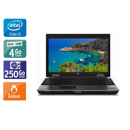 EliteBook 8440P 14" 2010 - Intel Core i3 2,4Ghz - 2 - 4Go  DDR4 - 250Go HDD - Intel HD Graphics - 
Gris / Noir - Linux - AZERTY