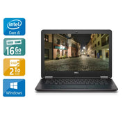Latitude E7270 12,5" 2015 - Intel Core i5 2,4Ghz - 2 - 16Go DDR4 - 2To SSD - Intel HD Graphics - 
Gris / Noir - Windows 10 - AZERTY - Image 1