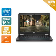 Latitude E7270 12,5" 2015 - Intel Core i5 2,4Ghz - 2 - 16Go DDR4 - 480Go SSD - Intel HD Graphics - 
Gris / Noir - Linux - AZERTY - Image 1