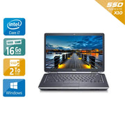 Latitude E6440 14" 2013 - Intel Core i7 3Ghz - 2 - 16Go DDR3 - 2To SSD - Intel HD Graphics 4600 - 
Gris / Noir - Windows 10 - AZERTY - Image 1
