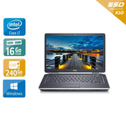 Latitude E6440 14" 2013 - Intel Core i7 3Ghz - 2 - 16Go DDR3 - 240Go SSD - Intel HD Graphics 4600 - 
Gris / Noir - Windows 10 - AZERTY - Image 1