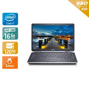 Latitude E6440 14" 2013 - Intel Core i7 3Ghz - 2 - 16Go DDR3 - 120Go SSD - Intel HD Graphics 4600 - 
Gris / Noir - Linux - AZERTY - Image 1