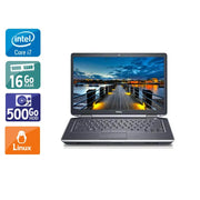 Latitude E6440 14" 2013 - Intel Core i7 3Ghz - 2 - 16Go DDR3 - 500Go HDD - Intel HD Graphics 4600 - 
Gris / Noir - Linux - AZERTY - Image 1