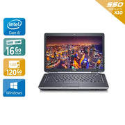 Latitude E6440 14" 2014 - Intel Core i5 2,7Ghz - 2 - 16Go DDR3 - 120Go SSD - Intel HD Graphics 4600 - 
Gris / Noir - Windows 10 - AZERTY - Image 1