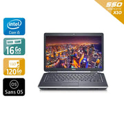 Latitude E6440 14" 2014 - Intel Core i5 2,7Ghz - 2 - 16Go DDR3 - 120Go SSD - Intel HD Graphics 4600 - 
Gris / Noir - Sans OS - AZERTY - Image 1