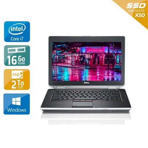 Latitude E6430 14" 2012 - Intel Core i7 2,7Ghz - 2 - 16Go DDR3 - 2To SSD - Intel HD Graphics 4000 - 
Gris / Noir - Windows 10 - AZERTY