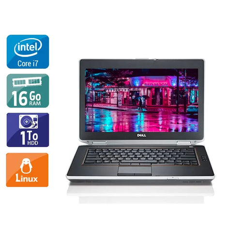 Latitude E6430 14" 2012 - Intel Core i7 2,7Ghz - 2 - 16Go DDR3 - 1To HDD - Intel HD Graphics 4000 - 
Gris / Noir - Linux - AZERTY