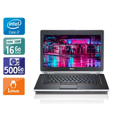 Latitude E6430 14" 2012 - Intel Core i7 2,7Ghz - 2 - 16Go DDR3 - 500Go HDD - Intel HD Graphics 4000 - 
Gris / Noir - Linux - AZERTY