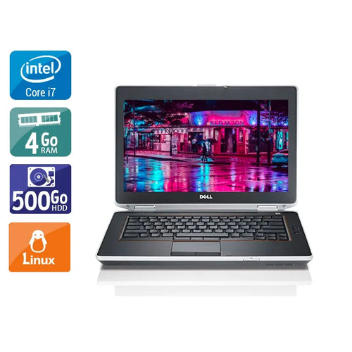 Latitude E6430 14" 2012 - Intel Core i7 2,7Ghz - 2 - 4Go  DDR4 - 500Go HDD - Intel HD Graphics 4000 - 
Gris / Noir - Linux - AZERTY