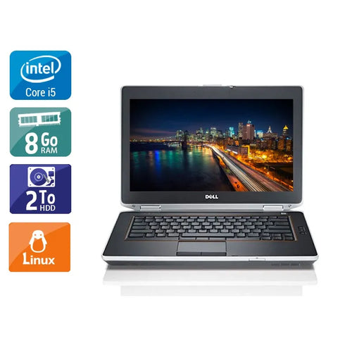 Latitude E6430 14" 2013 - Intel Core i5 2,7Ghz - 2 - 8Go DDR3 - 2To HDD - ‎Intel HD Graphics 3000 - 
Gris / Noir - Linux - AZERTY