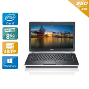 Latitude E6430 14" 2011 - Intel Core i3 2,5Ghz - 2 - 8Go DDR3 - 480Go SSD - Intel HD Graphics 4000 - 
Gris / Noir - Windows 10 - AZERTY - Image 1