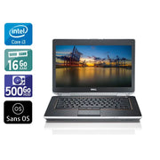 Latitude E6430 14" 2011 - Intel Core i3 2,5Ghz - 2 - 16Go DDR3 - 500Go HDD - Intel HD Graphics 4000 - 
Gris / Noir - Sans OS - AZERTY - Image 1