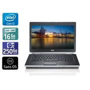 Latitude E6430 14" 2011 - Intel Core i3 2,5Ghz - 2 - 16Go DDR3 - 250Go HDD - Intel HD Graphics 4000 - 
Gris / Noir - Sans OS - AZERTY - Image 1