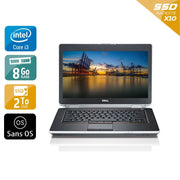 Latitude E6430 14" 2011 - Intel Core i3 2,5Ghz - 2 - 8Go DDR3 - 2To SSD - Intel HD Graphics 4000 - 
Gris / Noir - Sans OS - AZERTY - Image 1