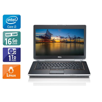 Latitude E6430 14" 2011 - Intel Core i3 2,5Ghz - 2 - 16Go DDR3 - 1To HDD - Intel HD Graphics 4000 - 
Gris / Noir - Linux - AZERTY - Image 1