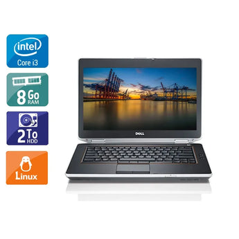 Latitude E6430 14" 2011 - Intel Core i3 2,5Ghz - 2 - 8Go DDR3 - 2To HDD - Intel HD Graphics 4000 - 
Gris / Noir - Linux - AZERTY - Image 1