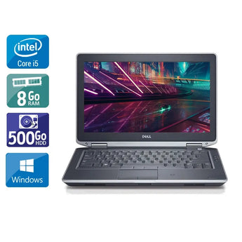 Latitude E6330 13,3" 2013 - Intel Core i5 2,9Ghz - 2 - 8Go DDR3 - 500Go HDD - Intel HD Graphics 4000 - 
Gris / Noir - Windows 10 - AZERTY - Image 1