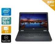 Latitude E5570 15,6" 2015 - Intel Core i5 2,4Ghz - 2 - 16Go DDR4 - 1To SSD - Intel HD Graphics - 
Gris / Noir - Sans OS - AZERTY - Image 1