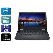 Latitude E5570 15,6" 2015 - Intel Core i5 2,4Ghz - 2 - 16Go DDR4 - 2To HDD - Intel HD Graphics - 
Gris / Noir - Sans OS - AZERTY - Image 1