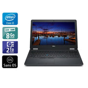 Latitude E5570 15,6" 2015 - Intel Core i5 2,4Ghz - 2 - 8Go  DDR4 - 2To HDD - Intel HD Graphics - 
Gris / Noir - Sans OS - AZERTY - Image 1