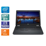 Latitude E5570 15,6" 2015 - Intel Core i5 2,4Ghz - 2 - 8Go  DDR4 - 500Go HDD - Intel HD Graphics - 
Gris / Noir - Linux - AZERTY - Image 1