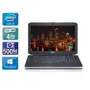 Latitude E5530 15,6" 2012 - Intel Core i3 2,5Ghz - 2 - 4Go  DDR4 - 500Go HDD - Intel HD Graphics 4000 - 
Gris / Noir - Windows 10 - AZERTY - Image 1