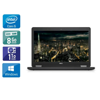 Latitude E5450 14" 2015 - Intel Core i5 2,3Ghz - 2 - 8Go DDR3 - 1To HDD - Intel HD Graphics 5500 - 
Gris / Noir - Windows 10 - AZERTY - Image 1