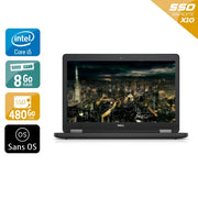 Latitude E5450 14" 2015 - Intel Core i5 2,3Ghz - 2 - 8Go DDR3 - 480Go SSD - Intel HD Graphics 5500 - 
Gris / Noir - Sans OS - AZERTY - Image 1