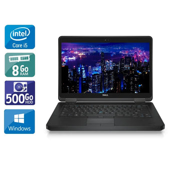 Latitude E5440 14" 2013 - Intel Core i5 1,9Ghz - 2 - 8Go DDR3 - 500Go HDD - Intel HD Graphics 4400 - 
Gris / Noir - Windows 10 - AZERTY - Image 1