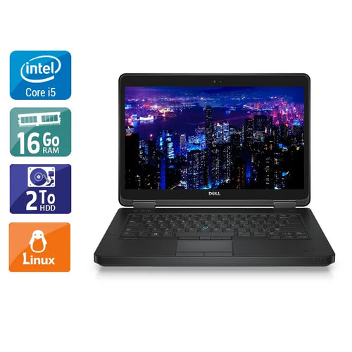 Latitude E5440 14" 2013 - Intel Core i5 1,9Ghz - 2 - 16Go DDR3 - 2To HDD - Intel HD Graphics 4400 - 
Gris / Noir - Linux - AZERTY