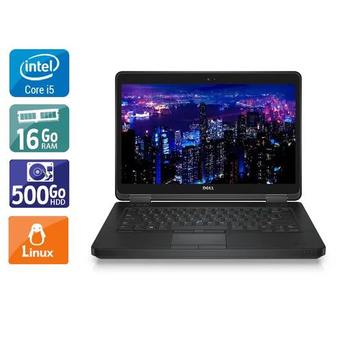 Latitude E5440 14" 2013 - Intel Core i5 1,9Ghz - 2 - 16Go DDR3 - 500Go HDD - Intel HD Graphics 4400 - 
Gris / Noir - Linux - AZERTY