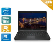 Latitude E5440 14" 2013 - Intel Core i3 1,9Ghz - 2 - 16Go DDR3 - 240Go SSD - Intel HD Graphics 4400 - 
Gris / Noir - Windows 10 - AZERTY - Image 1