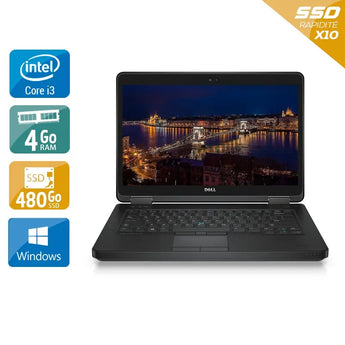 Latitude E5440 14" 2013 - Intel Core i3 1,9Ghz - 2 - 4Go  DDR4 - 480Go SSD - Intel HD Graphics 4400 - 
Gris / Noir - Windows 10 - AZERTY - Image 1