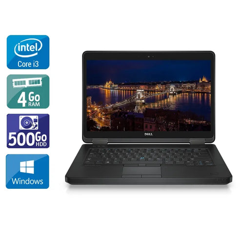 Latitude E5440 14" 2013 - Intel Core i3 1,9Ghz - 2 - 4Go  DDR4 - 500Go HDD - Intel HD Graphics 4400 - 
Gris / Noir - Windows 10 - AZERTY