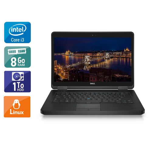 Latitude E5440 14" 2013 - Intel Core i3 1,9Ghz - 2 - 8Go DDR3 - 1To HDD - Intel HD Graphics 4400 - 
Gris / Noir - Linux - AZERTY