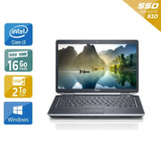 Latitude E5430 14,1" 2012 - Intel Core i3 2,4Ghz - 2 - 16Go DDR3 - 2To SSD - Intel HD Graphics 4000 - 
Gris / Noir - Windows 10 - AZERTY - Image 1