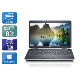 Latitude E5430 14,1" 2012 - Intel Core i3 2,4Ghz - 2 - 8Go DDR3 - 1To HDD - Intel HD Graphics 4000 - 
Gris / Noir - Windows 10 - AZERTY - Image 1