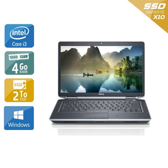Latitude E5430 14,1" 2012 - Intel Core i3 2,4Ghz - 2 - 4Go  DDR4 - 2To SSD - Intel HD Graphics 4000 - 
Gris / Noir - Windows 10 - AZERTY - Image 1