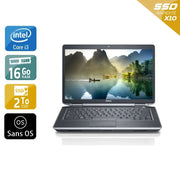Latitude E5430 14,1" 2012 - Intel Core i3 2,4Ghz - 2 - 16Go DDR3 - 2To SSD - Intel HD Graphics 4000 - 
Gris / Noir - Sans OS - AZERTY - Image 1