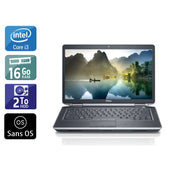 Latitude E5430 14,1" 2012 - Intel Core i3 2,4Ghz - 2 - 16Go DDR3 - 2To HDD - Intel HD Graphics 4000 - 
Gris / Noir - Sans OS - AZERTY - Image 1