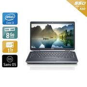Latitude E5430 14,1" 2012 - Intel Core i3 2,4Ghz - 2 - 8Go DDR3 - 1To SSD - Intel HD Graphics 4000 - 
Gris / Noir - Sans OS - AZERTY - Image 1