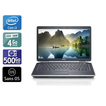 Latitude E5430 14,1" 2012 - Intel Core i3 2,4Ghz - 2 - 4Go  DDR4 - 500Go HDD - Intel HD Graphics 4000 - 
Gris / Noir - Sans OS - AZERTY - Image 1