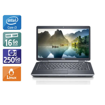 Latitude E5430 14,1" 2012 - Intel Core i3 2,4Ghz - 2 - 16Go DDR3 - 250Go HDD - Intel HD Graphics 4000 - 
Gris / Noir - Linux - AZERTY - Image 1