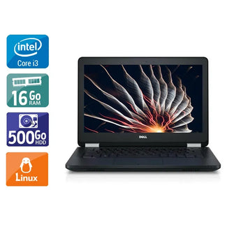 Latitude E5270 12,5" 2010 - Intel Core i3 2,3Ghz - 2 - 16Go DDR4 - 500Go HDD - Intel HD Graphics 520 - 
Gris / Noir - Linux - AZERTY - Image 1
