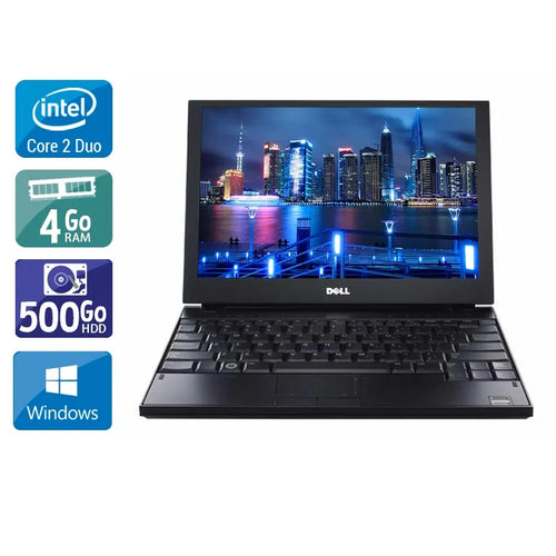 Latitude E4200 12,1" 2008 - Intel Core 2 Duo 1,6Ghz - 2 - 4Go  DDR4 - 500Go HDD - Intel HD Graphics 2000 - 
Gris / Noir - Windows 10 - AZERTY